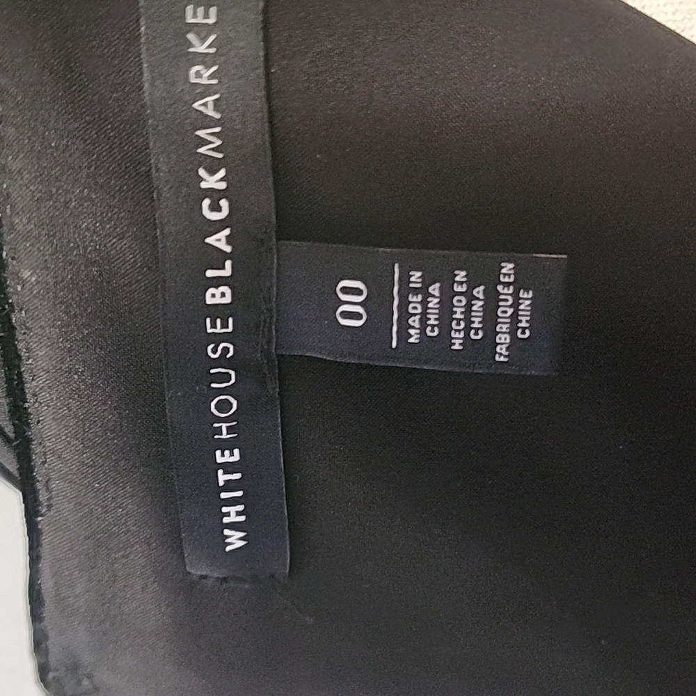 White House Black Market  Black Shiffon Sleeve Velvet Shift Dress - Picture 8 of 8